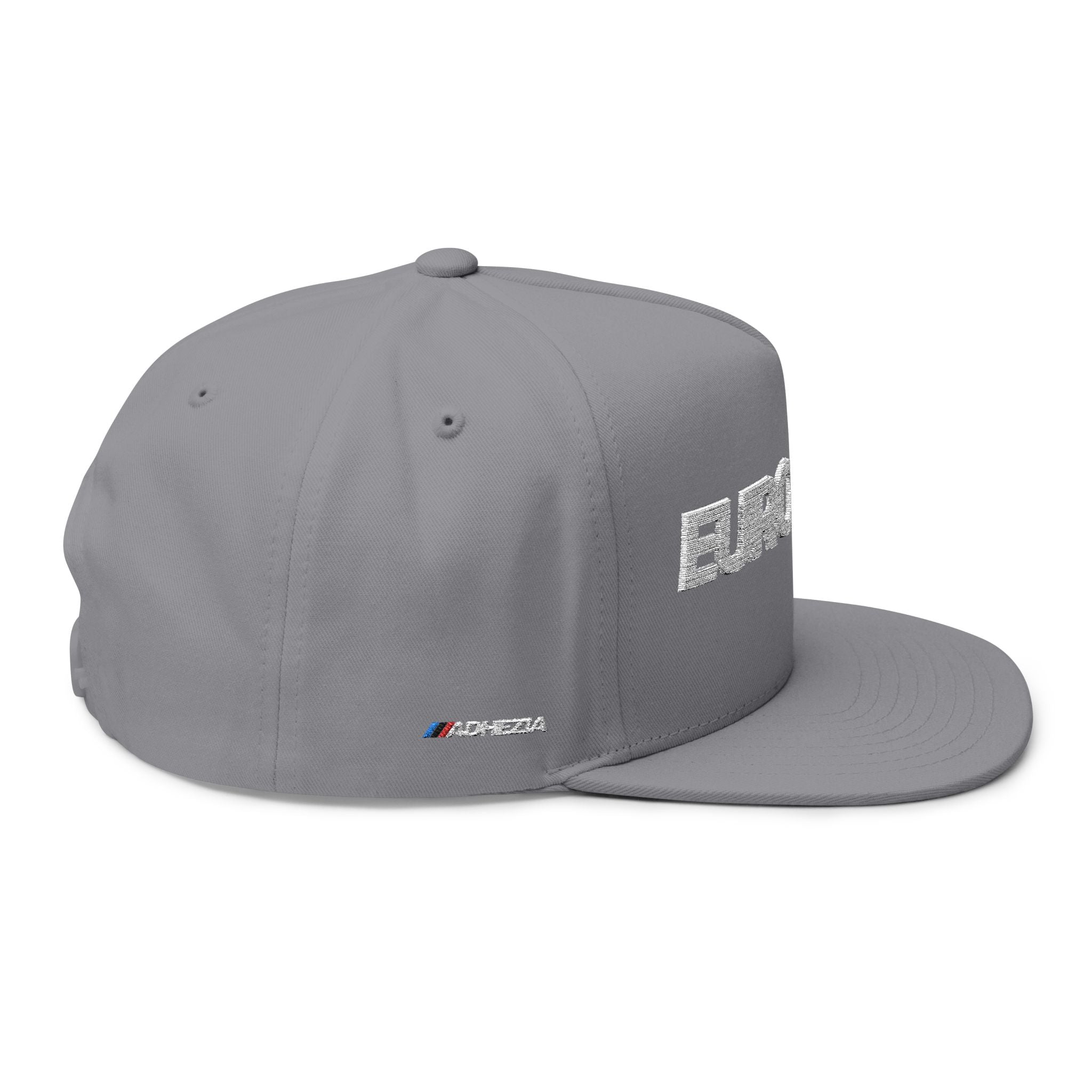Eurogasm Embroidered Flat Bill Cap — Bold European Pride Snapback
