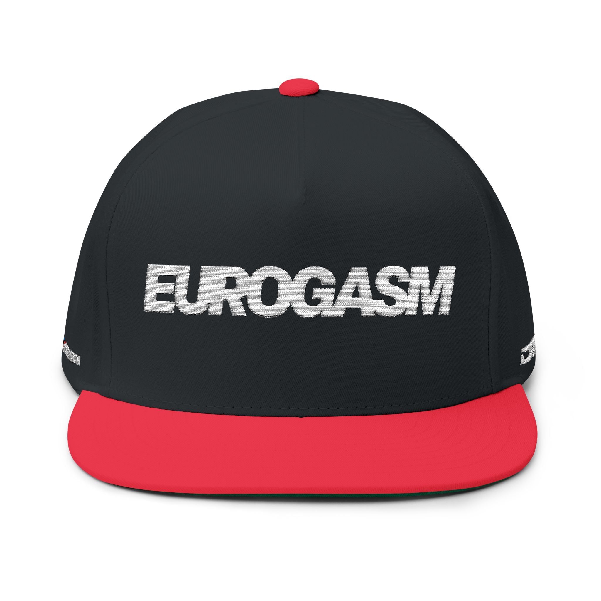 Eurogasm Embroidered Flat Bill Cap | Premium Snapback Hat
