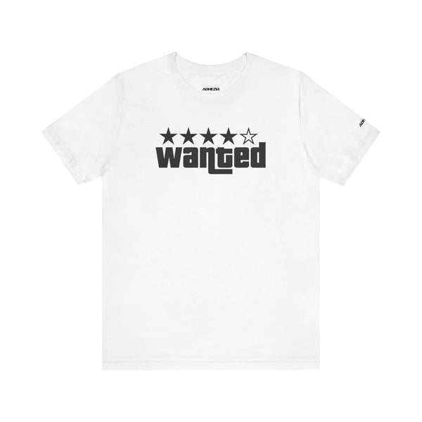 Unisex Wanted Graphic Tee – Casual Fashion Statement T-Shirt