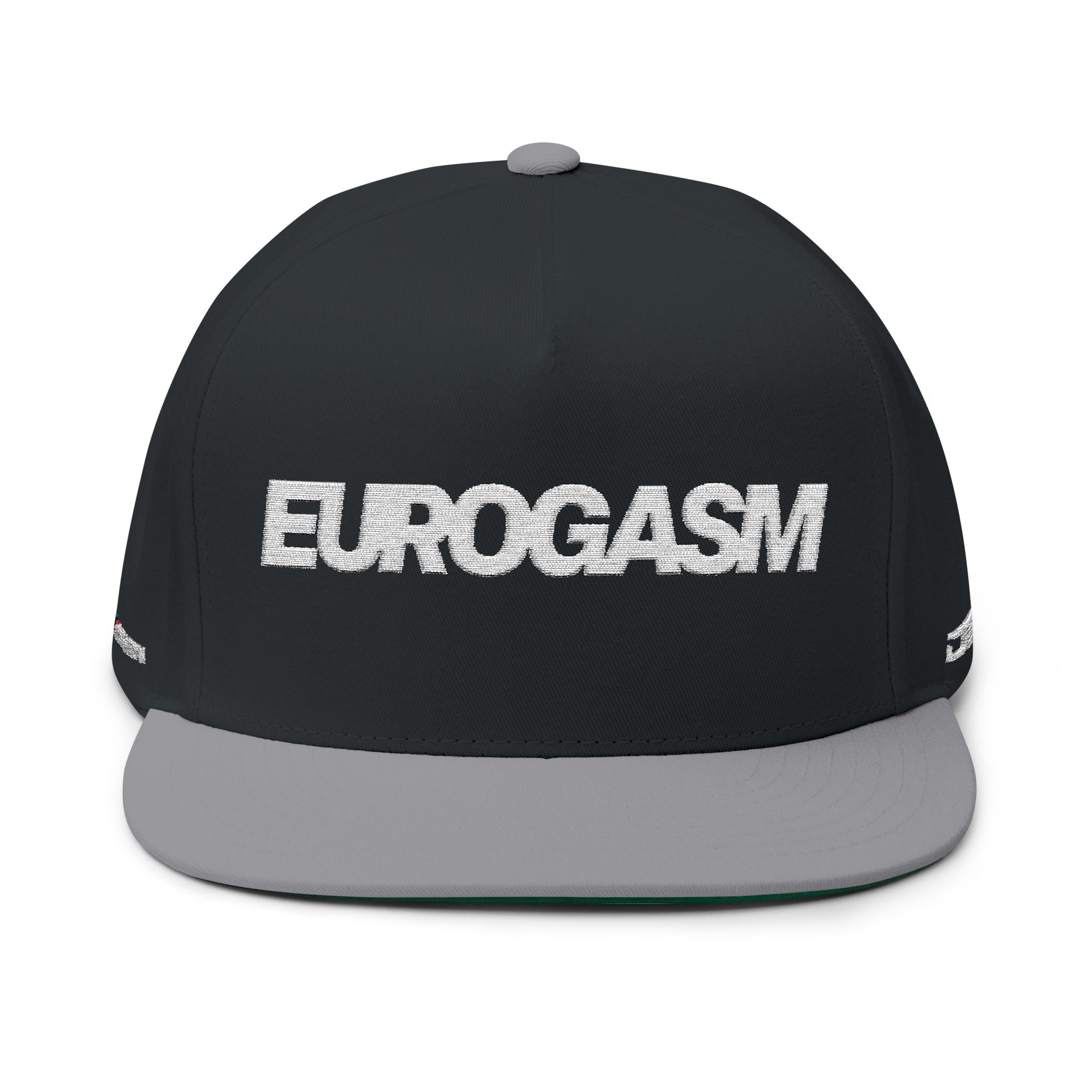 Eurogasm Embroidered Flat Bill Cap | Premium Snapback Hat