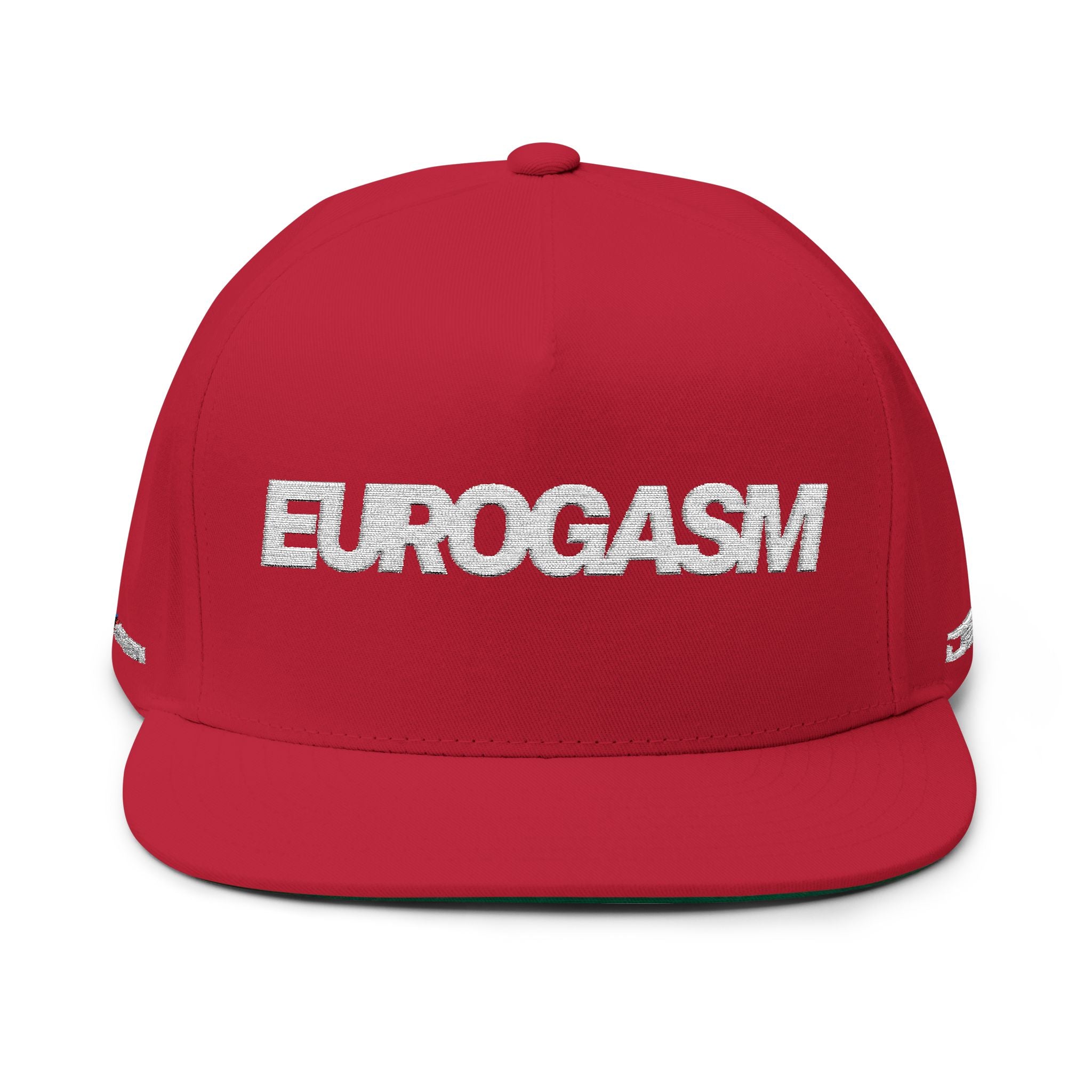 Eurogasm Embroidered Flat Bill Cap | Premium Snapback Hat
