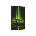 Neon Green Supercar Metal Art Sign | Modern Automotive Wall Decor