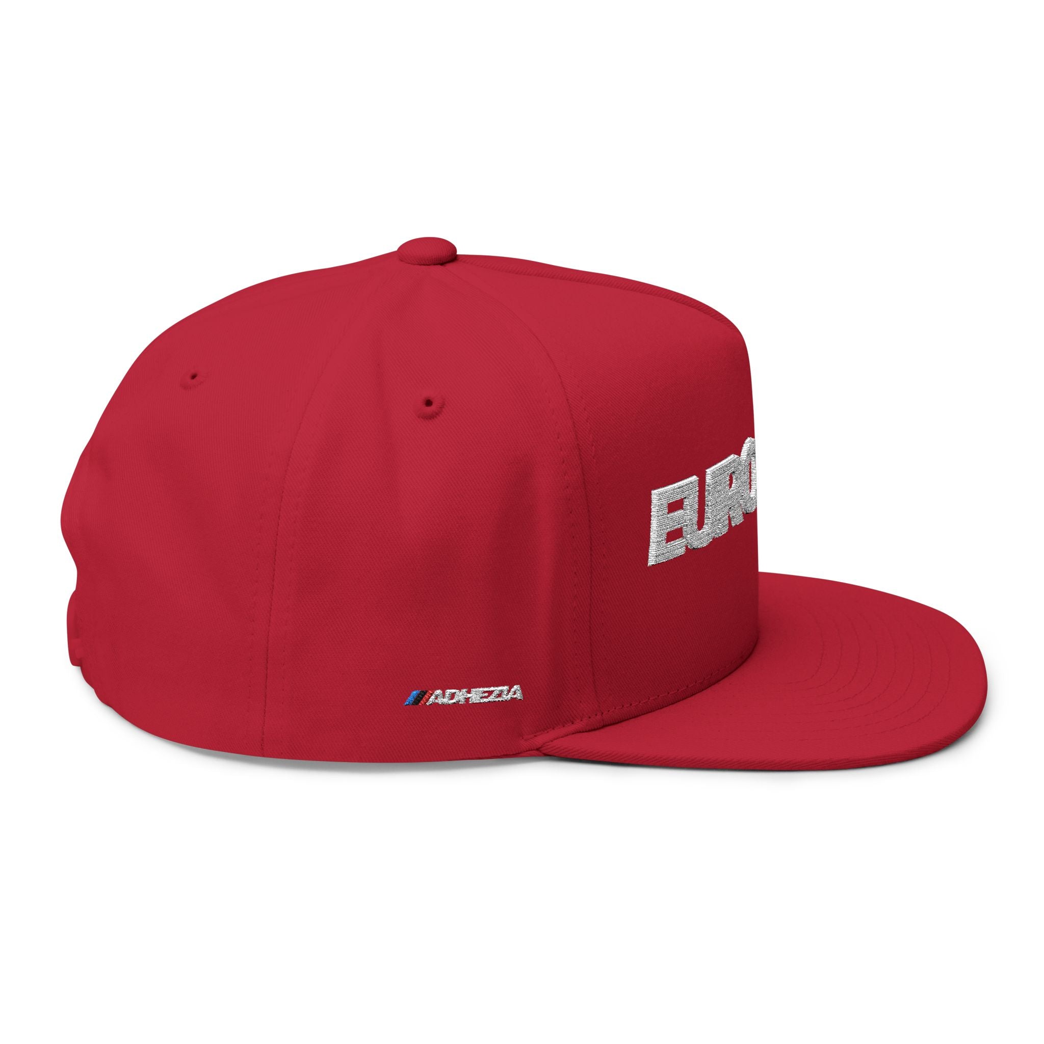 Eurogasm Embroidered Flat Bill Cap — Bold European Pride Snapback