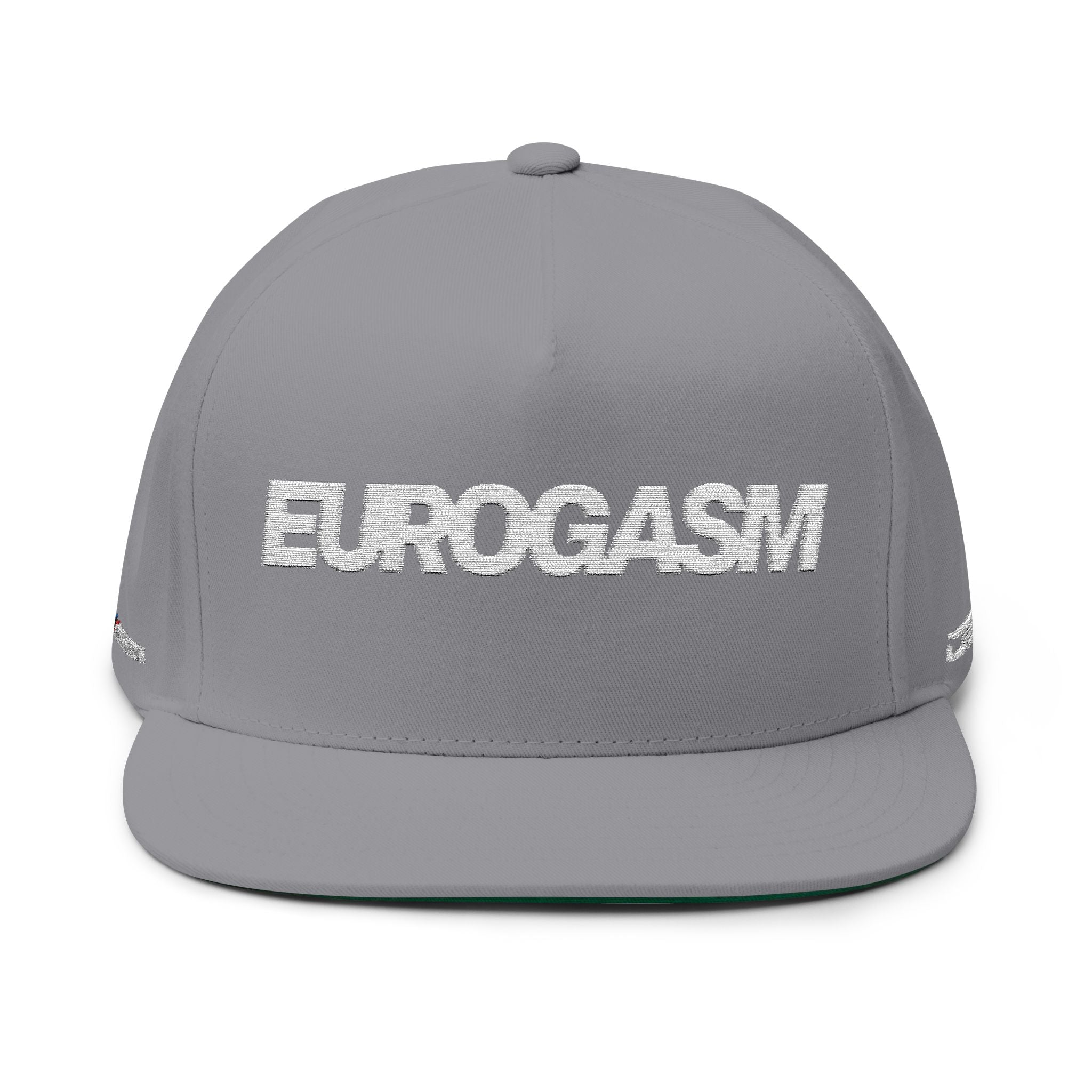 Eurogasm Embroidered Flat Bill Cap | Premium Snapback Hat