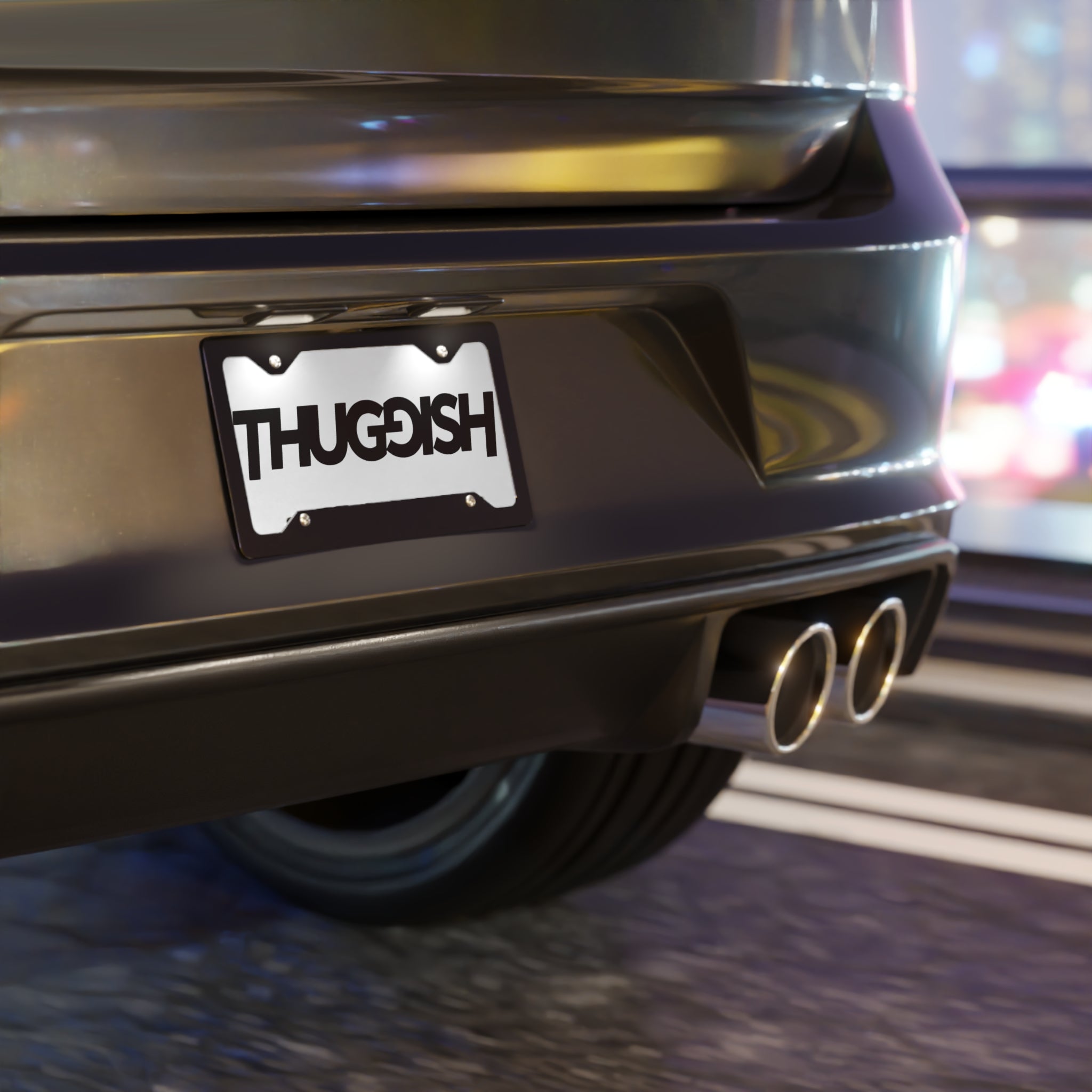 Thuggish Vanity Plate | Custom Automotive Metal License Plate