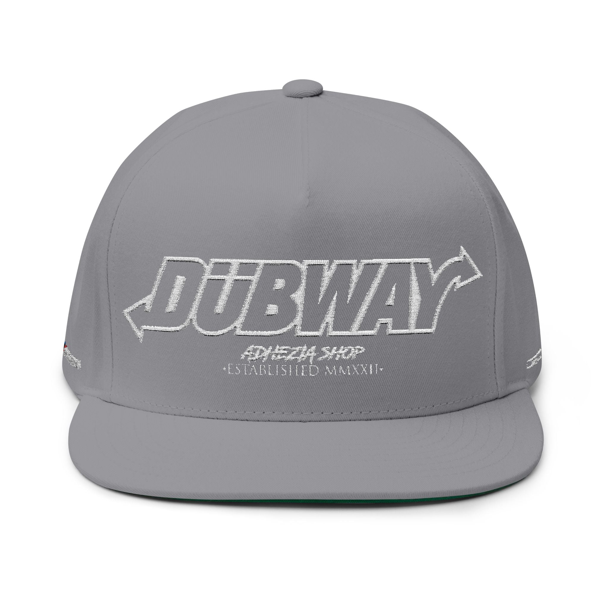 Dubway Embroidered Flat Bill Cap | Premium Streetwear Snapback Hat