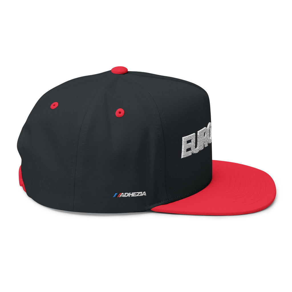 Eurogasm Embroidered Flat Bill Cap — Bold European Pride Snapback