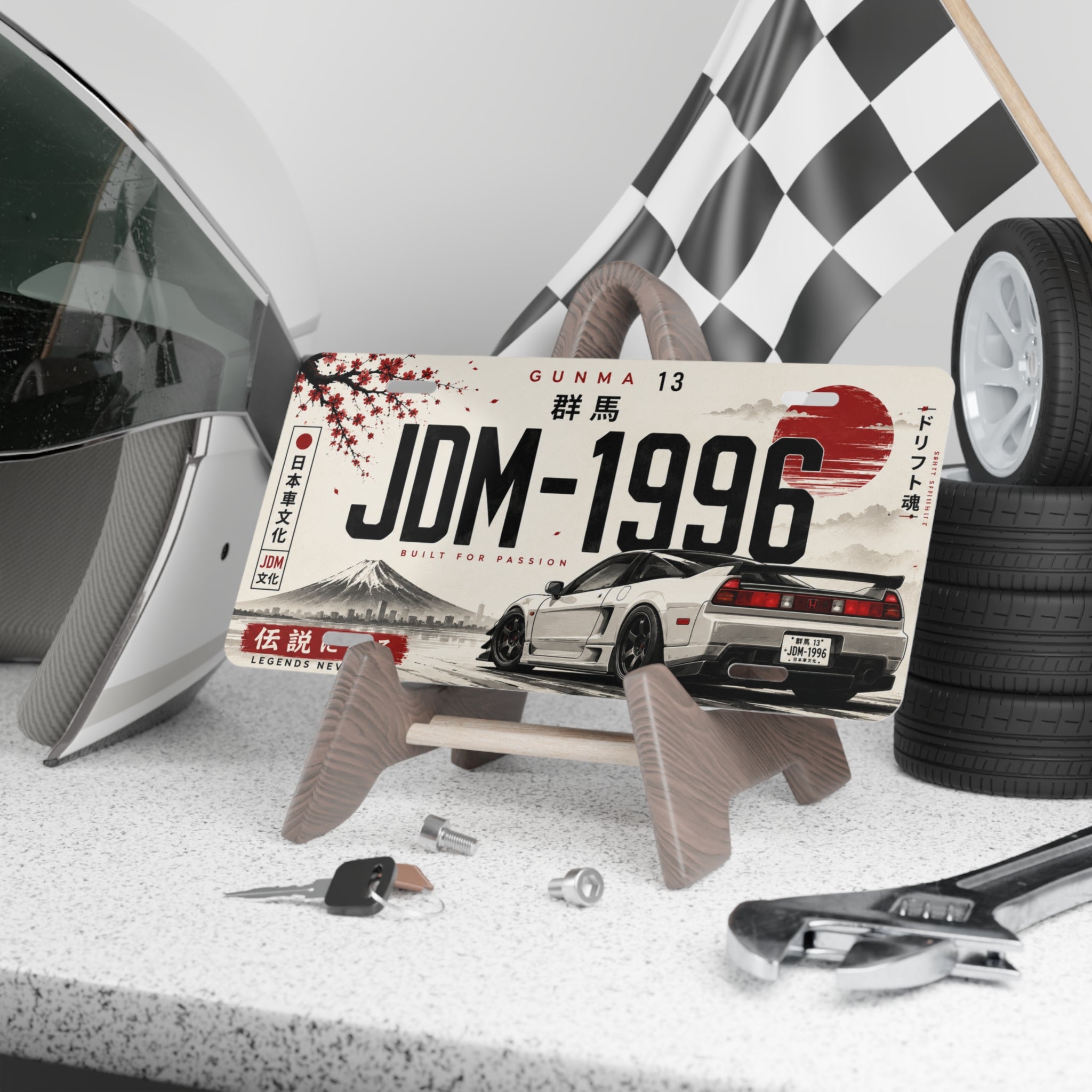 JDM-1996 Vintage Drift License Plate | Japanese Skyline Vanity Plate