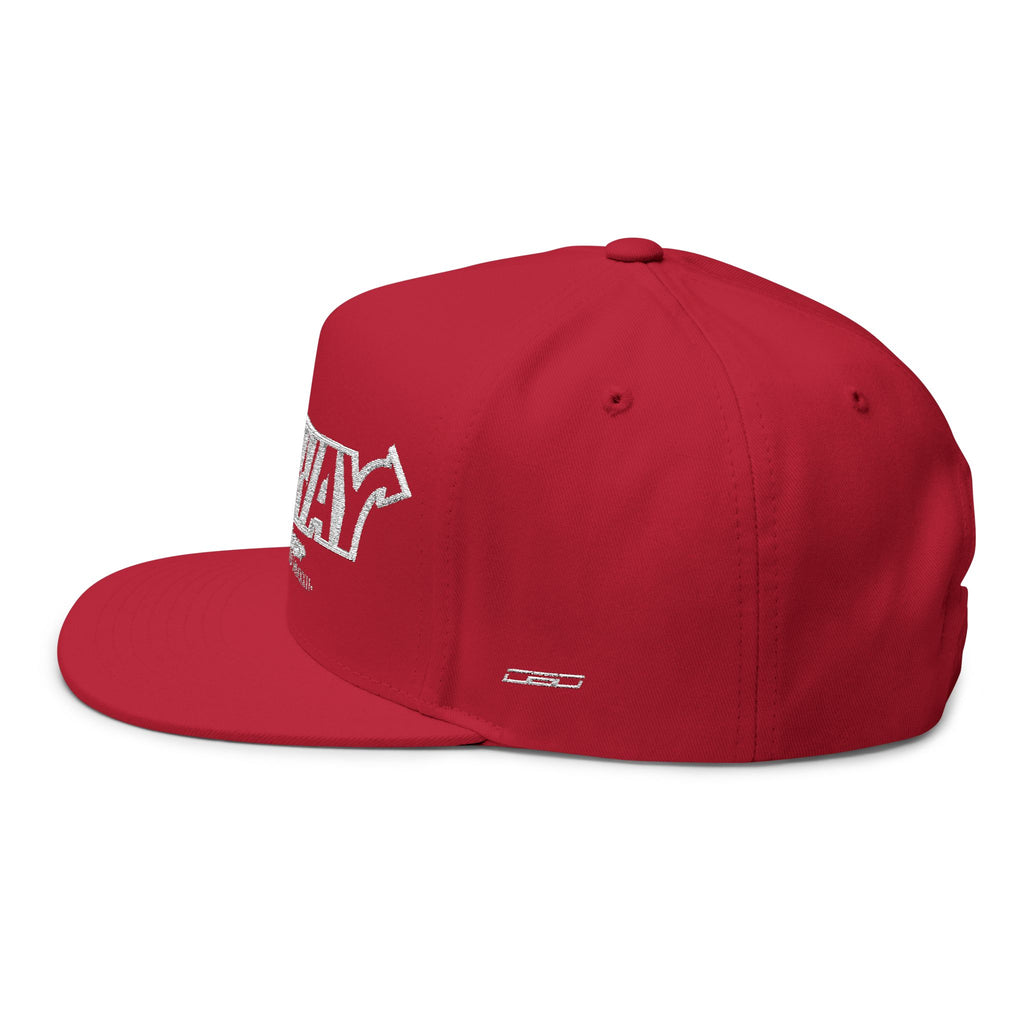 Dubway Embroidered Flat Bill Cap | Premium Streetwear Snapback Hat