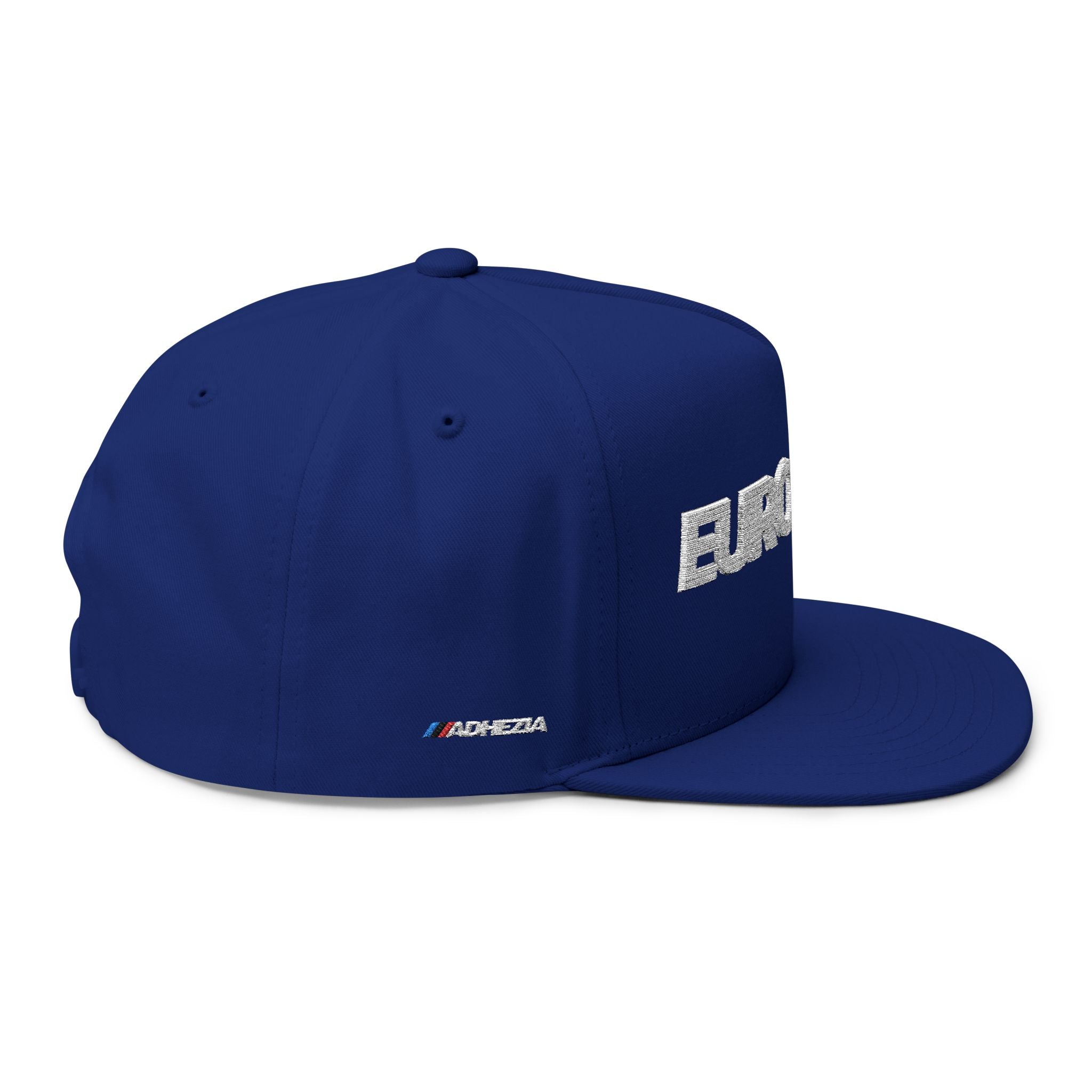 Eurogasm Embroidered Flat Bill Cap — Bold European Pride Snapback