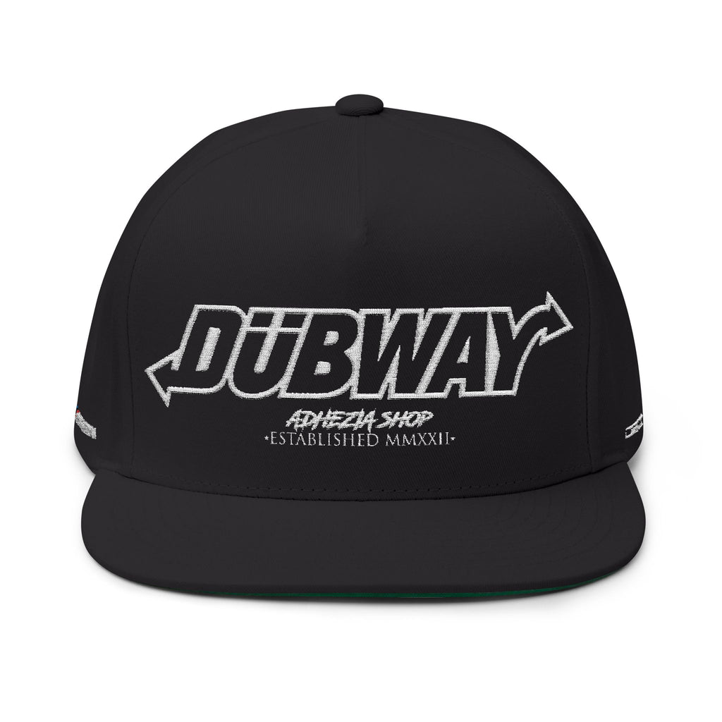Dubway Embroidered Flat Bill Cap | Premium Streetwear Snapback Hat