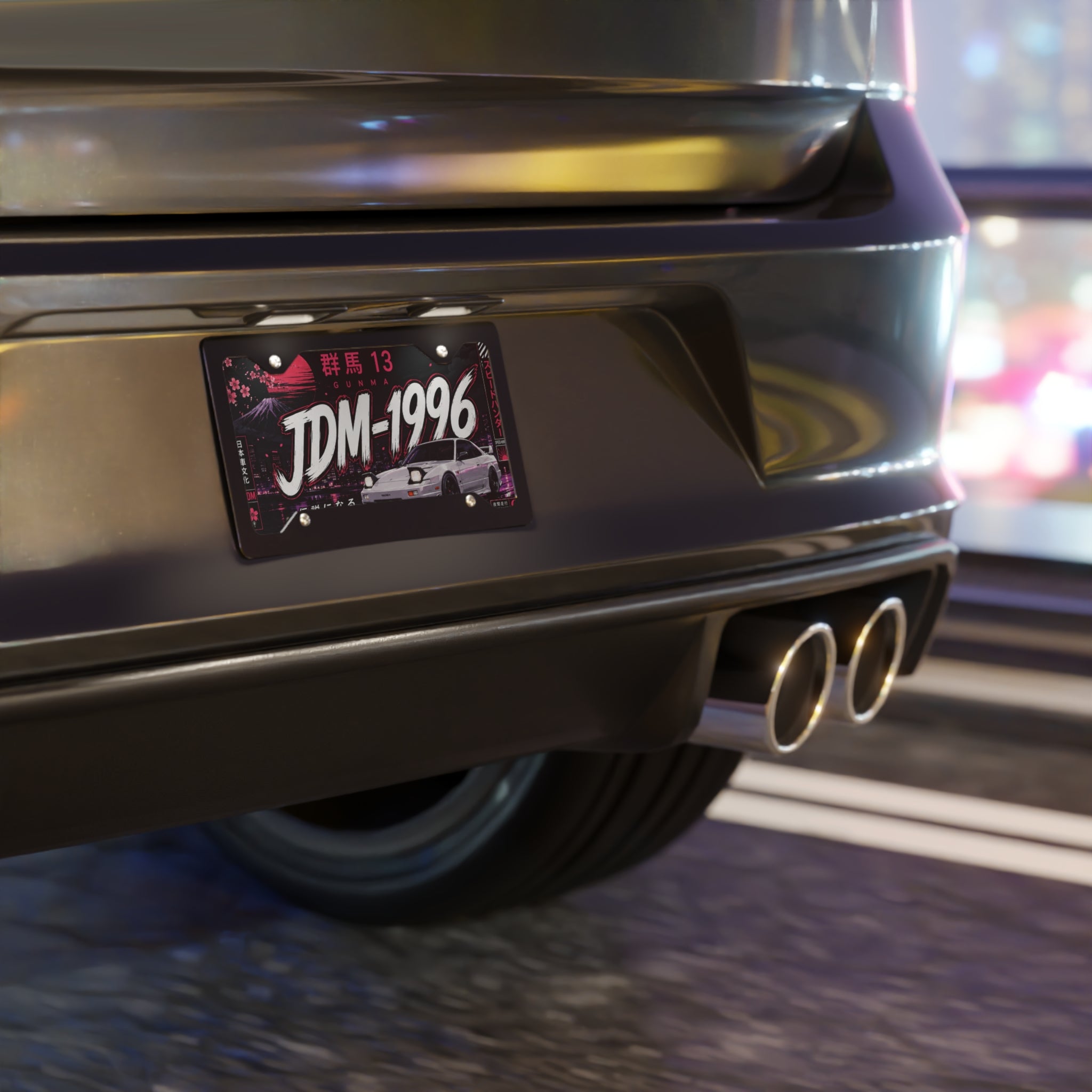 JDM-1996 Retro Drift Vanity Plate | Japanese Street Racing License Plate