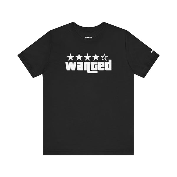 Unisex Wanted Graphic Tee – Casual Fashion Statement T-Shirt
