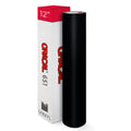 Oracal 651 Matte Black #070 permanent adhesive vinyl with a smooth matte finish for decals, signs, and craft projects.