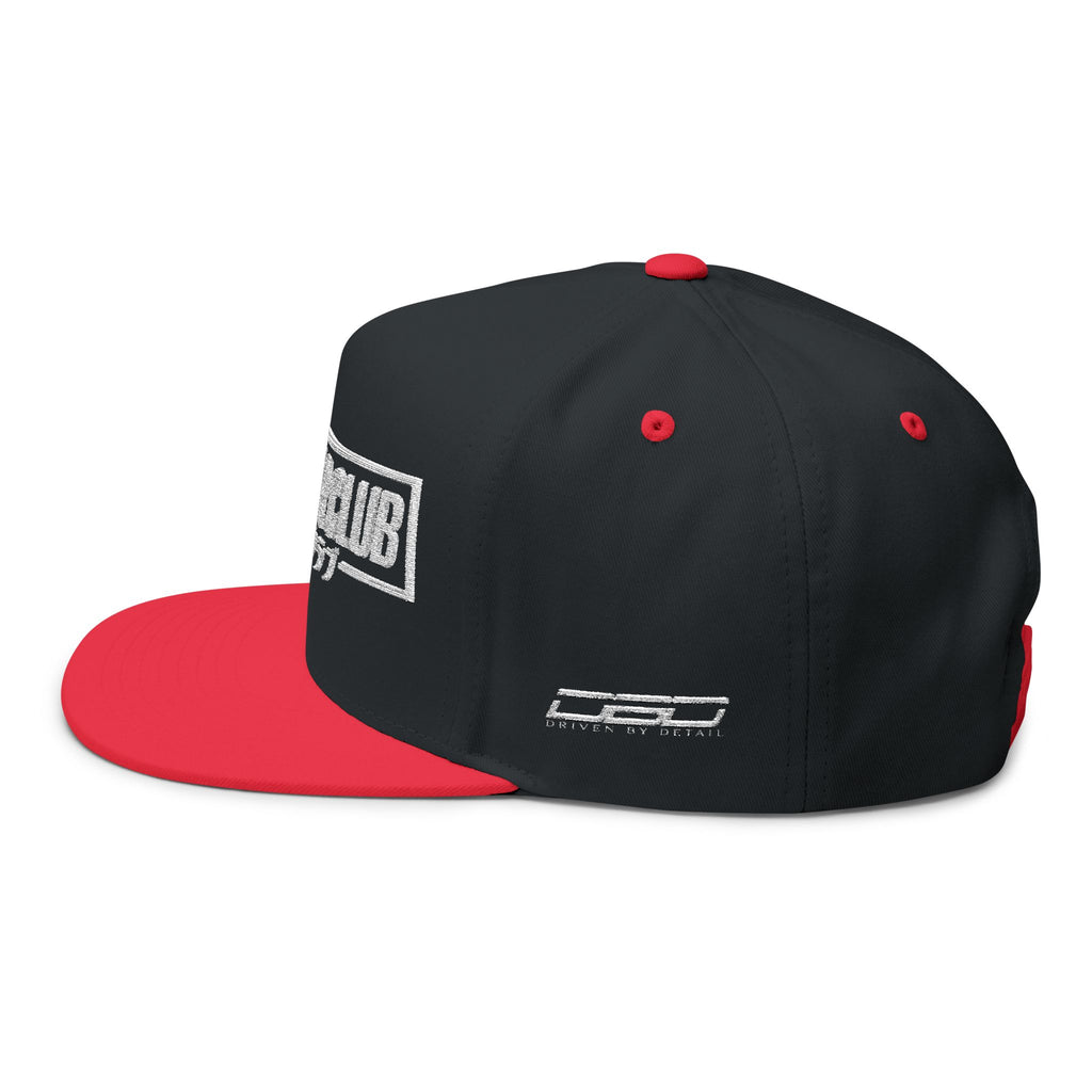 Slow Car Club Embroidered Flat Bill Cap | Japanese Streetwear Racing Hat