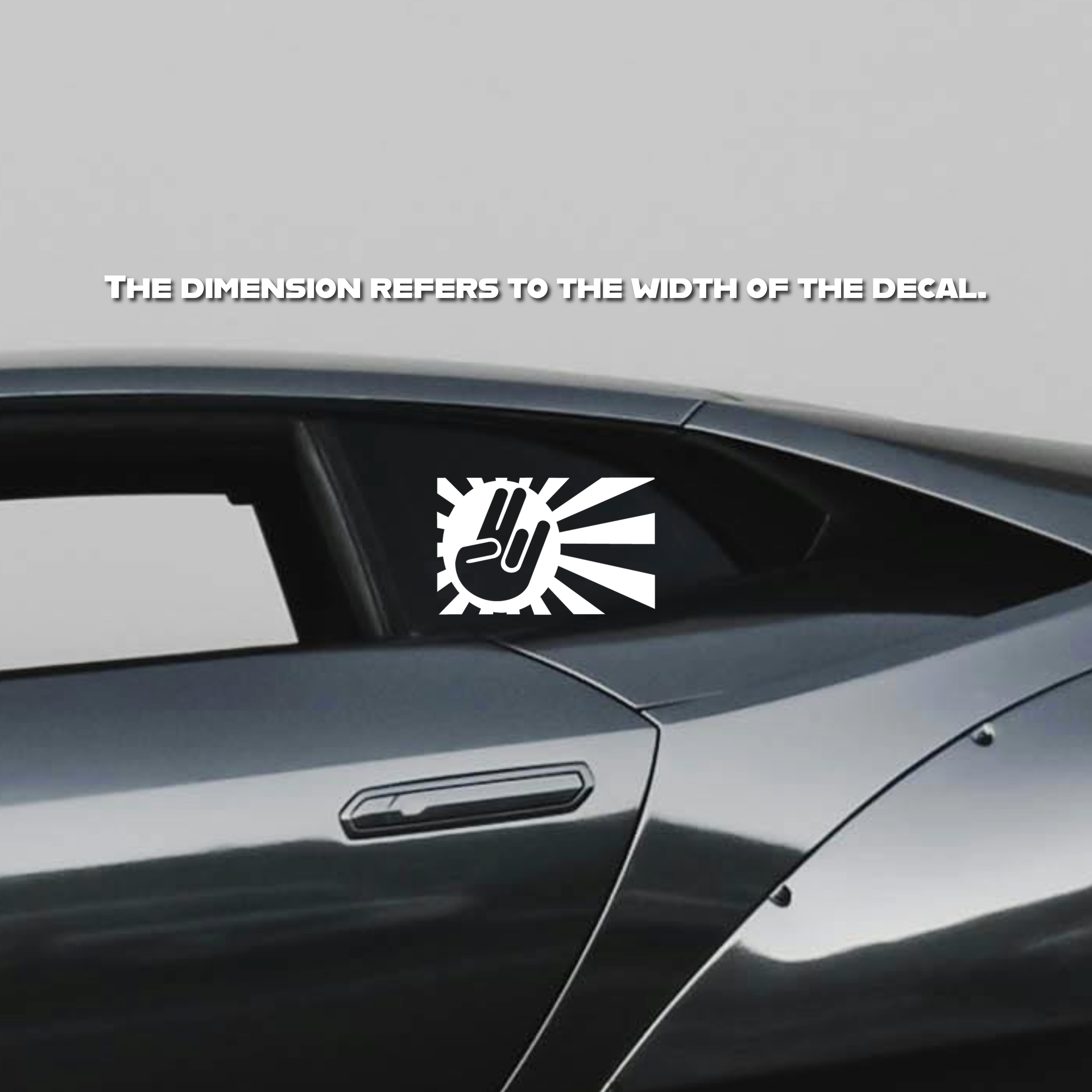 JDM Rising Sun Flag Decal