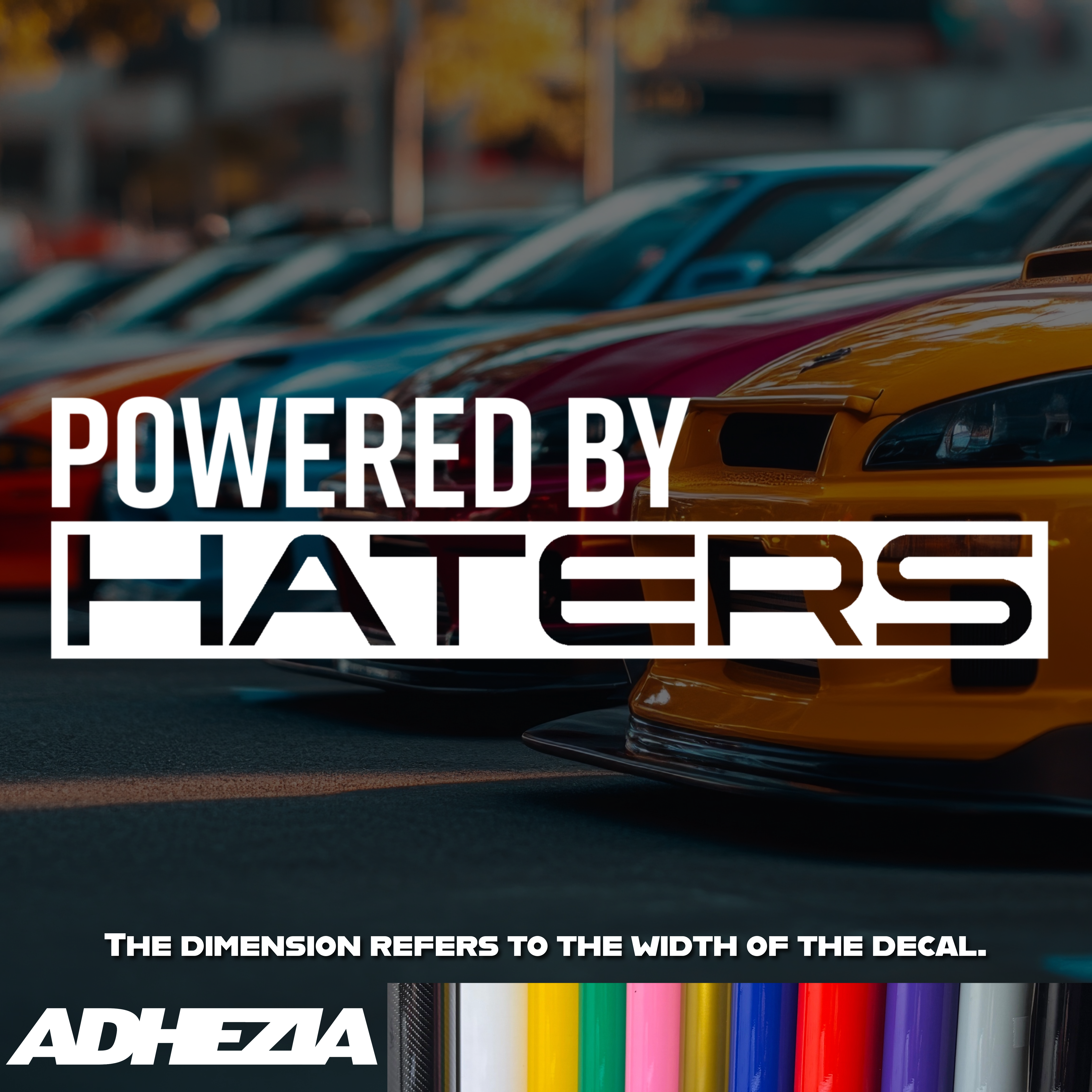 Powered by Haters Decal